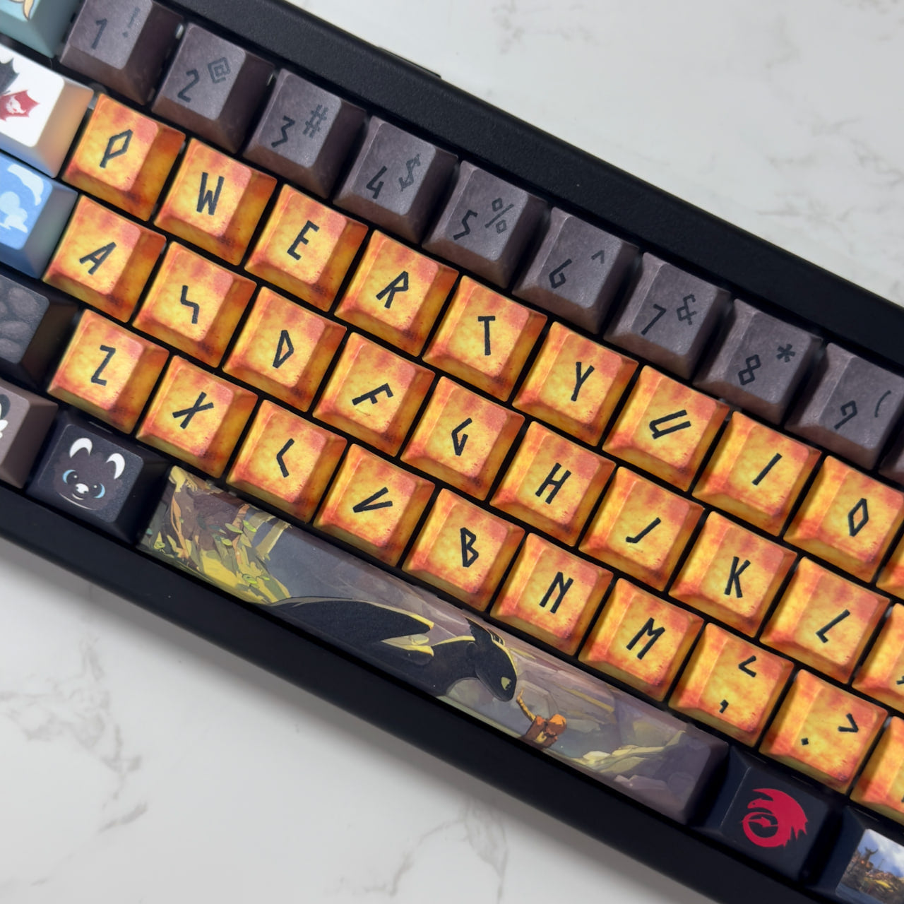 Nightbolt V2 keyboard side profile showing compact form factor